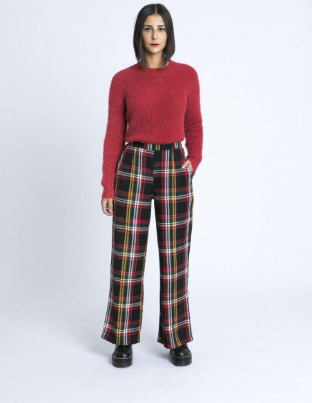 Pantalón Cuadros Algodón Compañía Fantástica Sommes Démodé