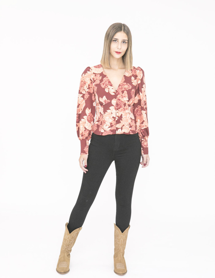 blusa corto apricote rose glamorous sommes demode zaragoza