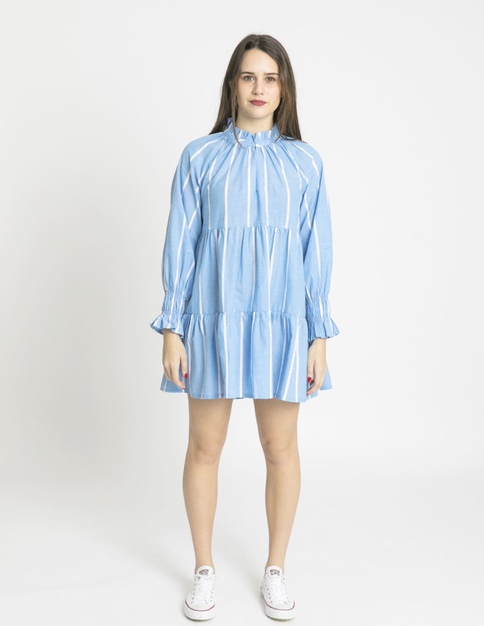 vestido corto azul rayas blancas wild pony sommes demode zaragoza