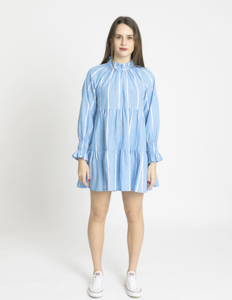 vestido corto azul rayas blancas wild pony sommes demode zaragoza