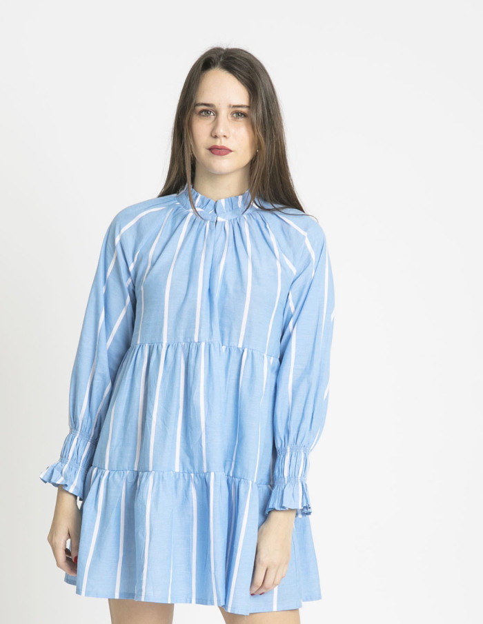 vestido corto azul rayas blancas wild pony sommes demode zaragoza