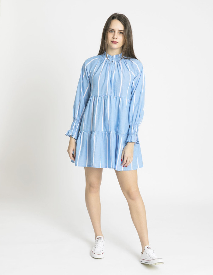 vestido corto azul rayas blancas wild pony sommes demode zaragoza