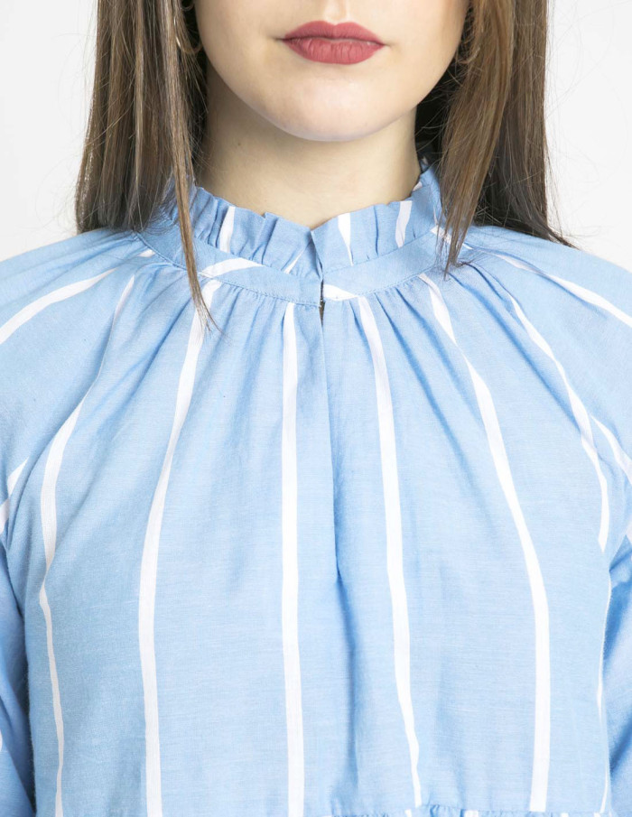 vestido corto azul rayas blancas wild pony sommes demode zaragoza