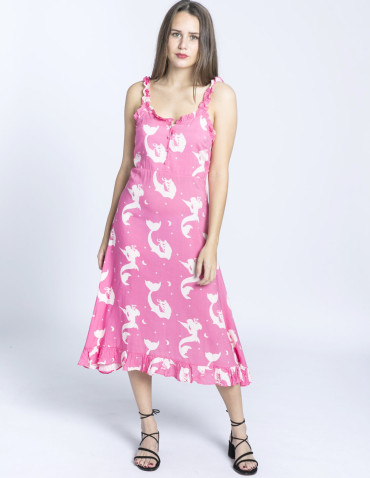 vestido midi sirenas kling sommes demode zaragoza