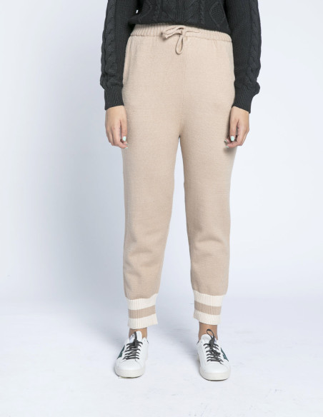 pantalon jogger punto beige skatie sommes demode zaragoza