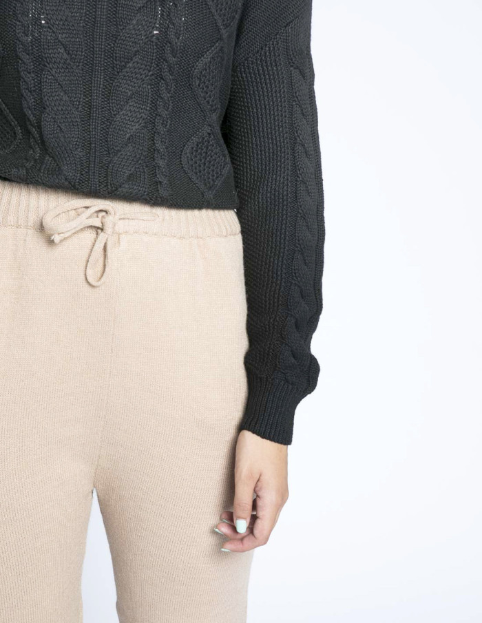 pantalon jogger punto beige skatie sommes demode zaragoza