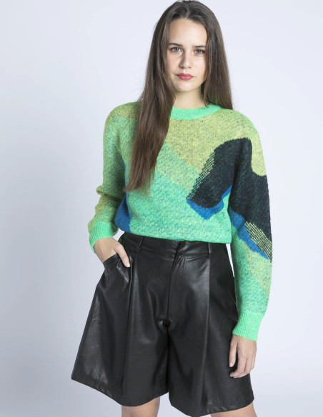 bermudas negras efecto piel wild pony sommes demode zaragoza