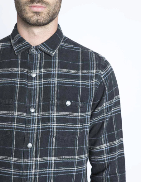 camisa gris cuadros ponce indicode jeans sommes demode zaragoza