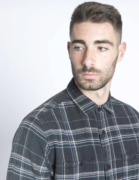 camisa gris cuadros ponce indicode jeans sommes demode zaragoza