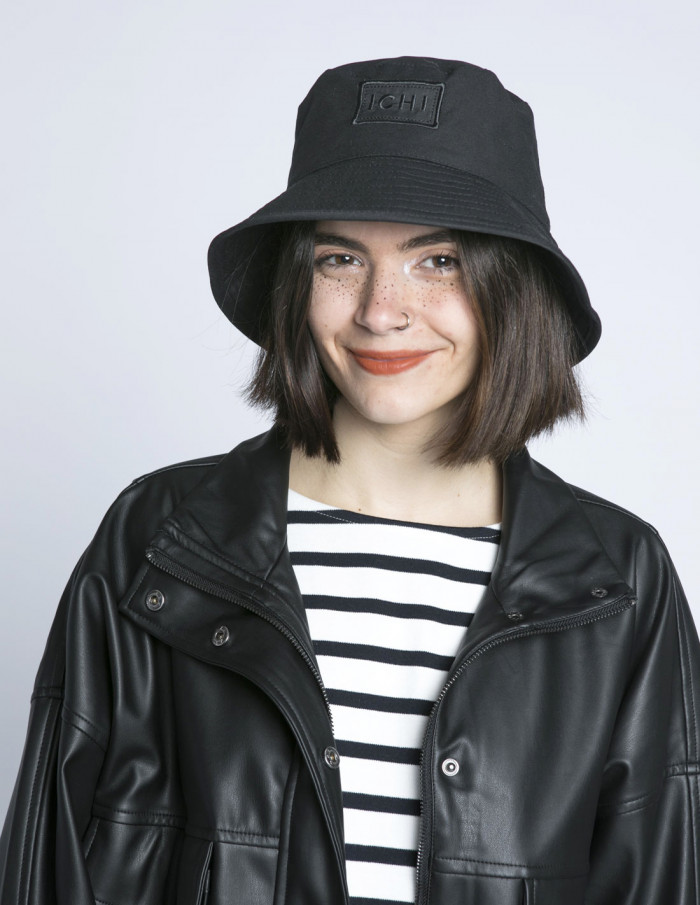 guisante India Disipación Comprar Gorro bucket hat negro Josefine de ICHI en Sommes Demode