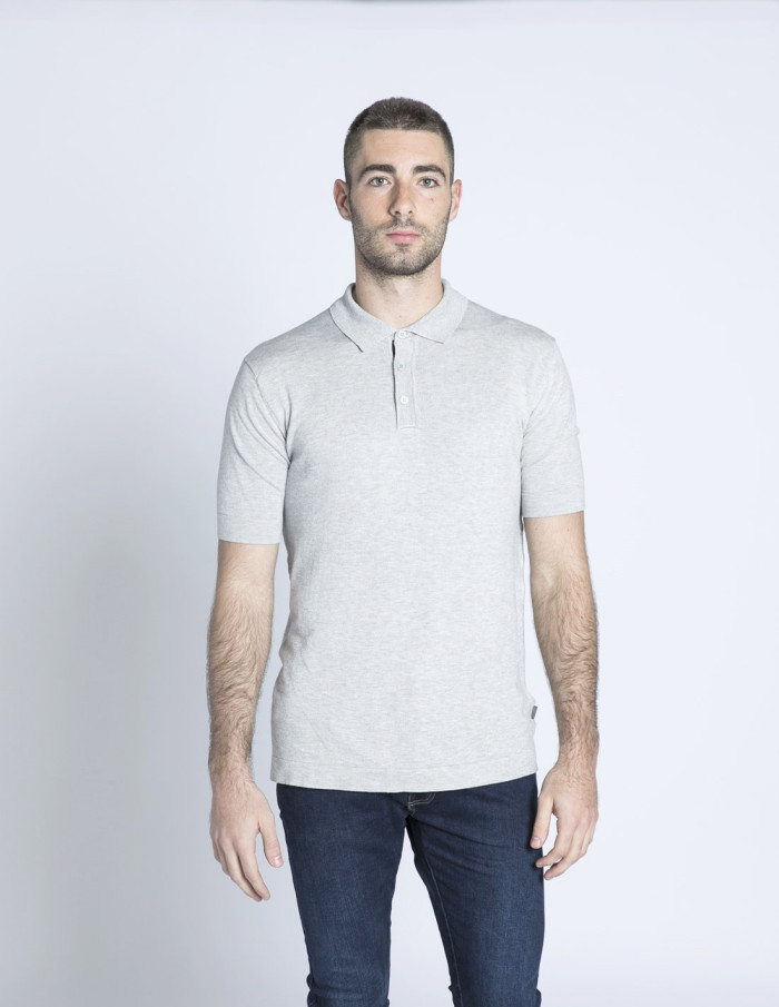 POLO PUNTO GRIS ALF SOLID- SOMMES DEMODE- ZARAGOZA