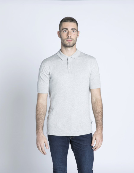 POLO PUNTO GRIS ALF SOLID- SOMMES DEMODE- ZARAGOZA