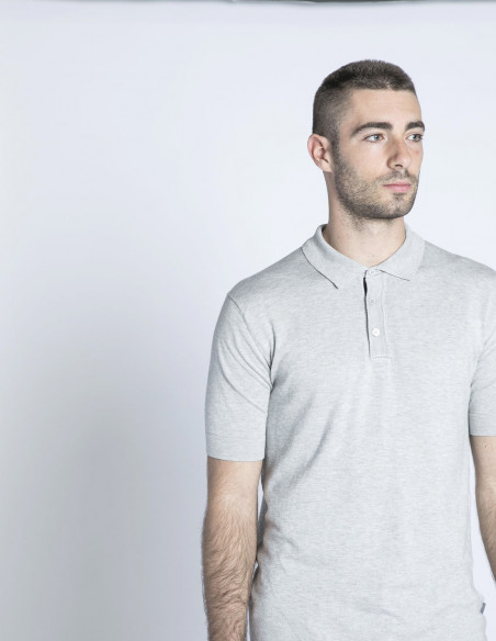 POLO PUNTO GRIS ALF SOLID- SOMMES DEMODE- ZARAGOZA