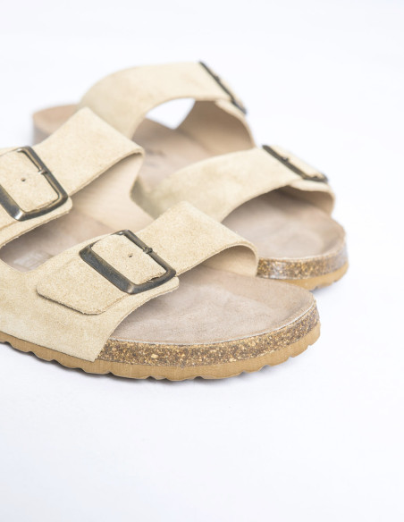 SANDALIAS MILAN TAUPE MUSSE AND CLOUD- SOMMES DEMODE- ZARAGOZA