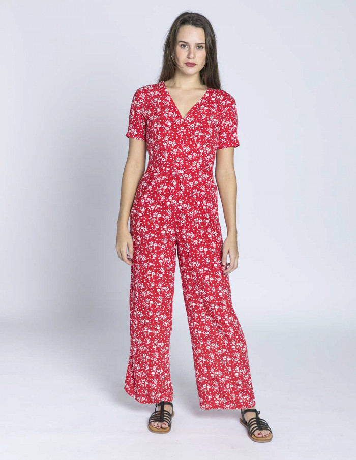 mono largo rojo flores naomi sugarhill sommes demode zaragoza