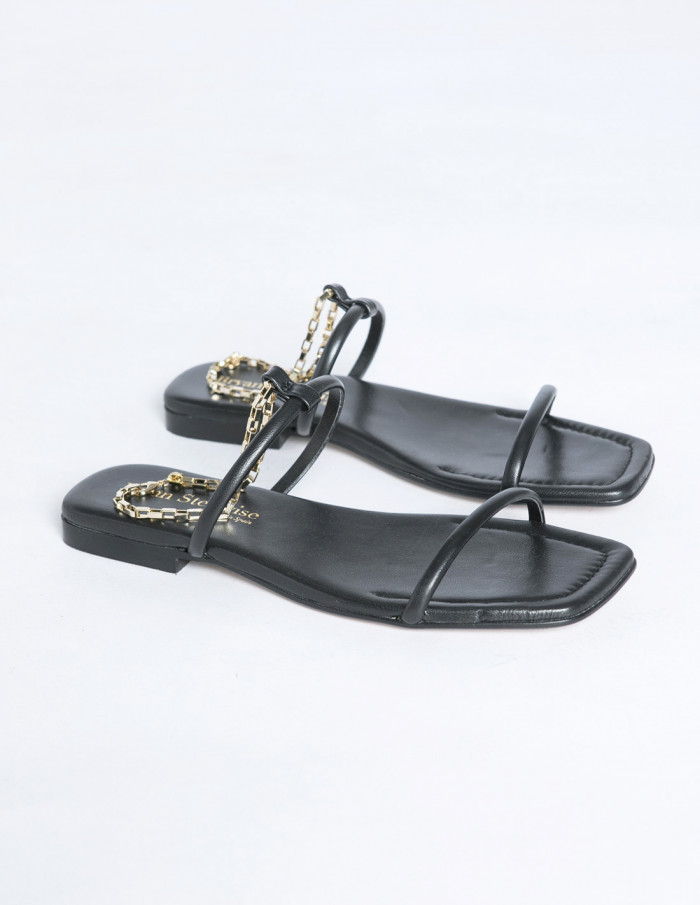 Comprar Sandalias negras cadena de Bryan Stepwise en Demode