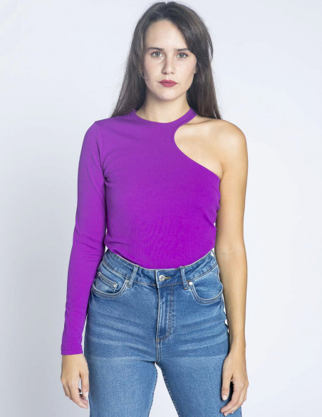 top sin manga morado flora ichi sommes demode zaragoza