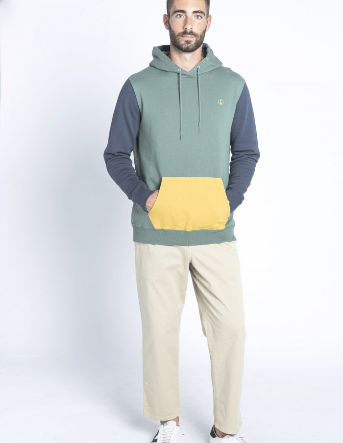 sudadera capucha colour block chira tiwel sommes demode zaragoza