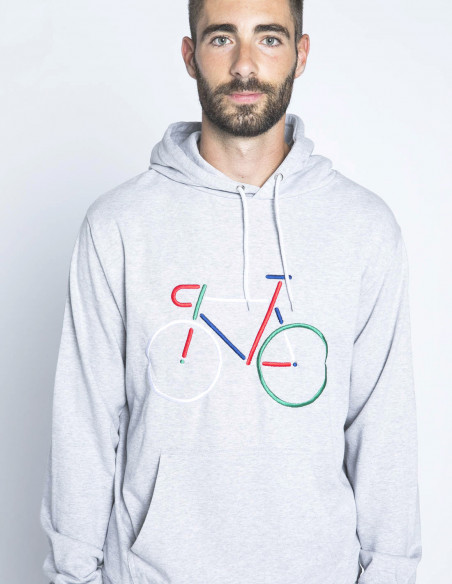 sudadera capucha bike gris falun dedicated  sommes demode zaragoza