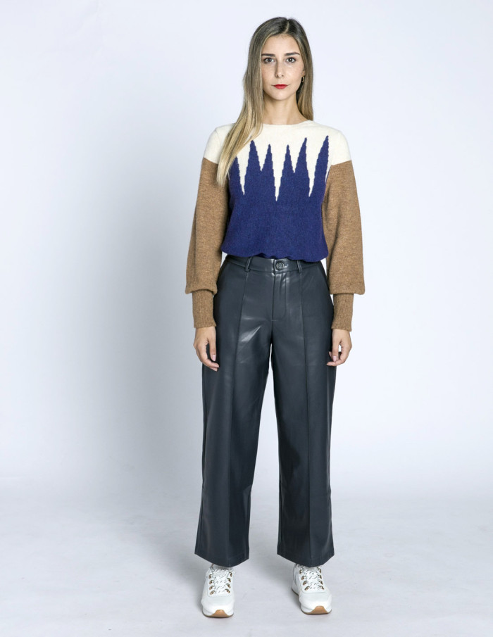 pantalon ecopiel cerulean skatie sommes demode zaragoza