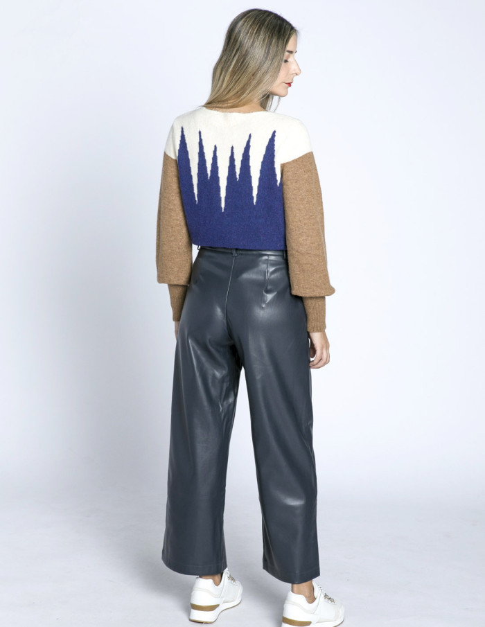 pantalon ecopiel cerulean skatie sommes demode zaragoza