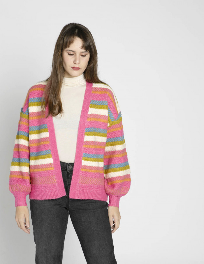 chaqueta rayas multicolor taina frnch sommes demode zaragoza