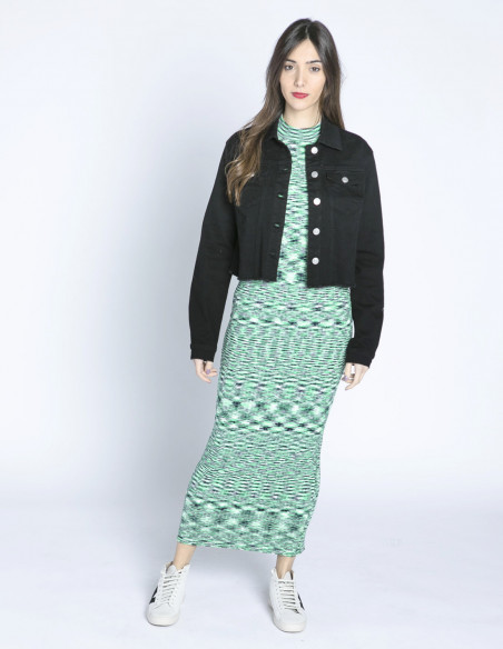 CAZADORA CROPPED LOLA NEGRA DESIRES SOMMES DEMODE ZARAGOZA
