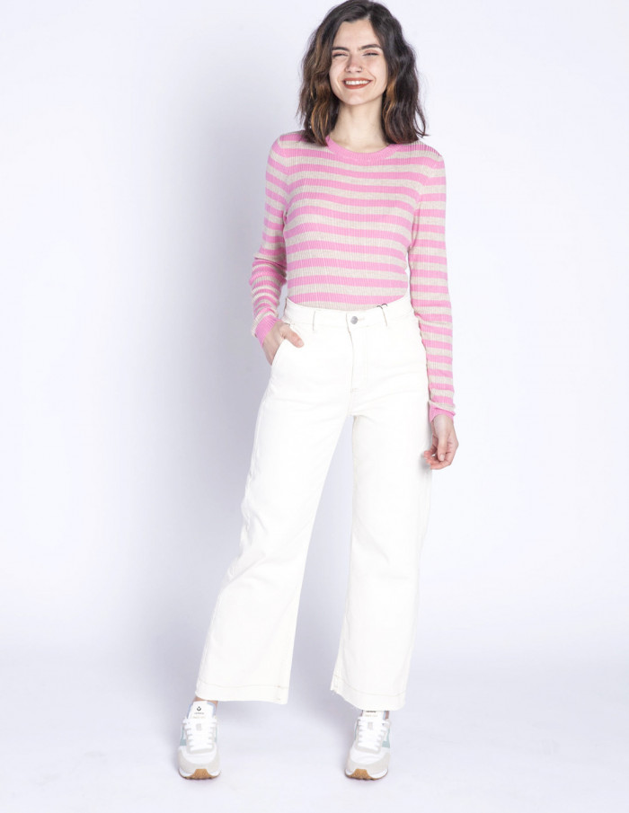 jeans blancos cropped lydia byoung sommes demode zaragoza