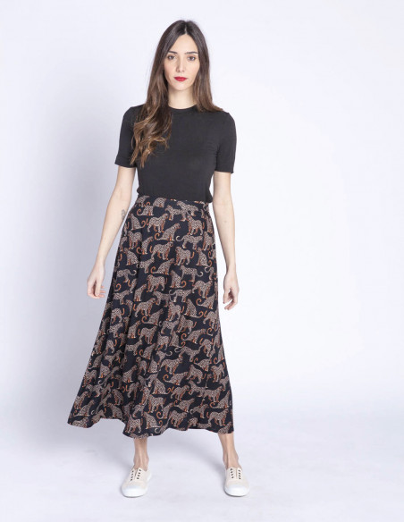 falda negra leopardos zora sugarhill sommes demode zaragoza