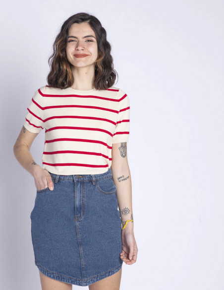 falda corta denim asimetrica wild pony sommes demode zaragoza
