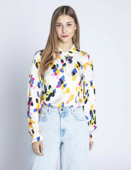 camisa pinceladas multicolor emilia pulz sommes demode zaragoza