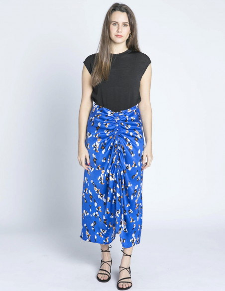 falda azul pinceladas multicolor emilia pulz sommes demode zaragoza