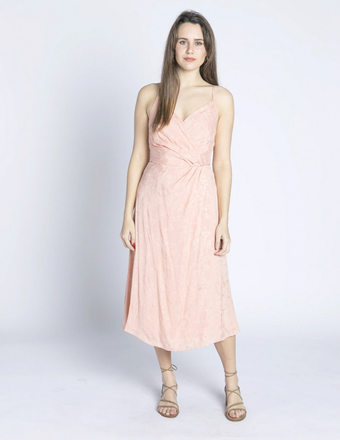 vestido rosa abertura espalda valia frnch sommes demode zaragoza