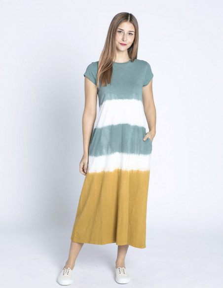 vestido midi algodon tie dye pan sommes demode zaragoza