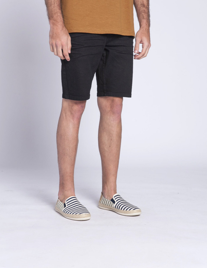 pantalon corto denim ryder negro sommes demode zaragoza