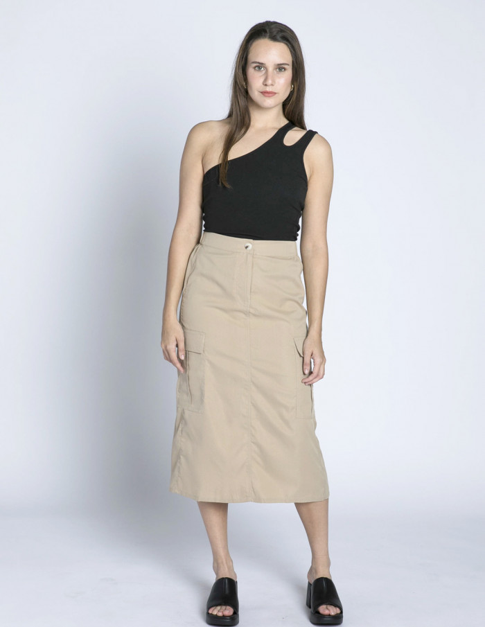 falda cargo beige kecia ichi sommes demode zaragoza