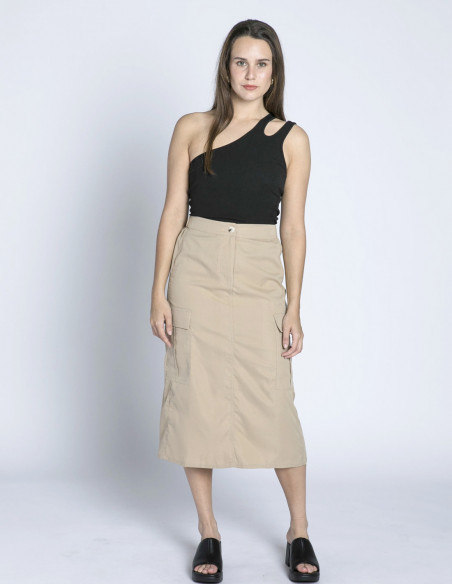 falda cargo beige kecia ichi sommes demode zaragoza