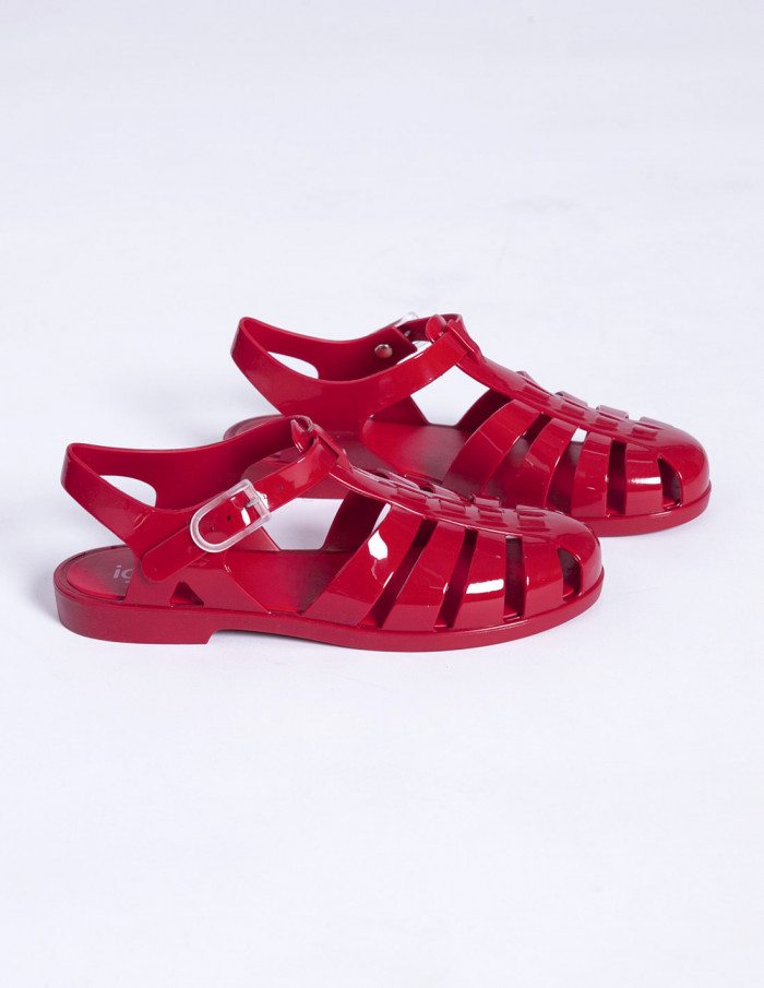 SANDALIAS BIARRITZ ROJO BRILLO IGOR- SOMMES DEMODE- ZARAGOZA