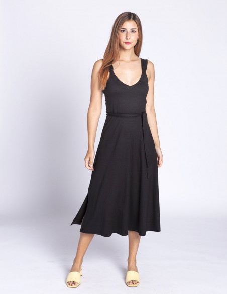 vestido tirantes negro lenny king louie sommes demode zaragoza
