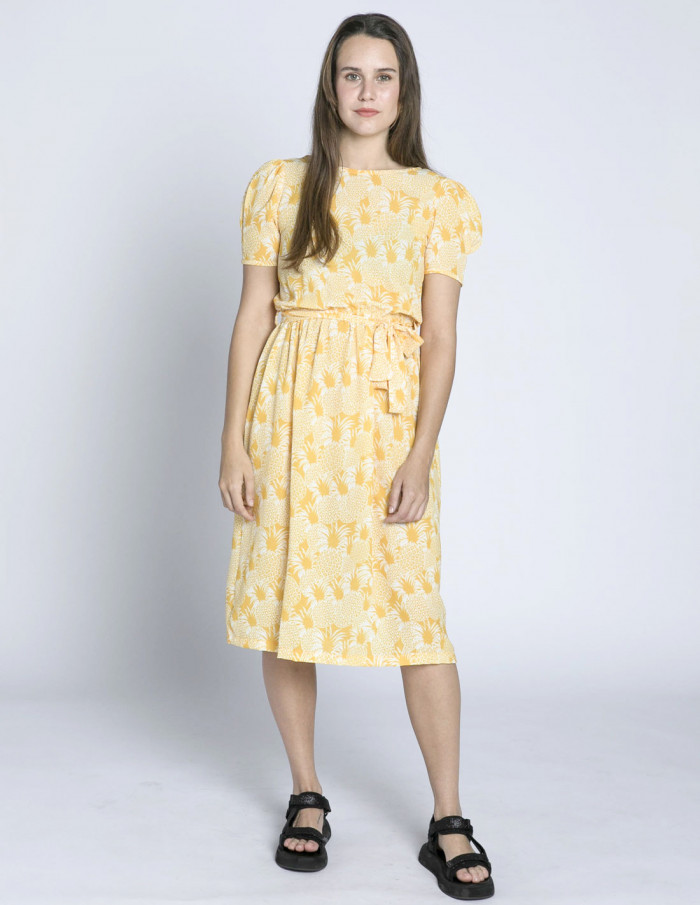VESTIDO AMARILLO PI AS MINA A BICYCLETTE