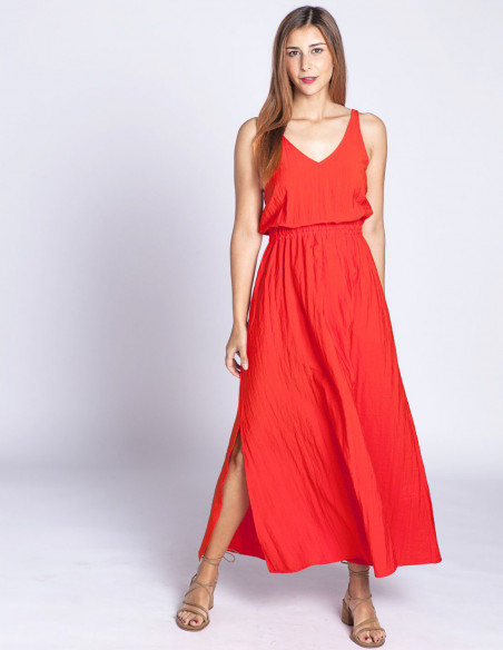 vestido largo rojo madonna cks sommes demode zaragoza