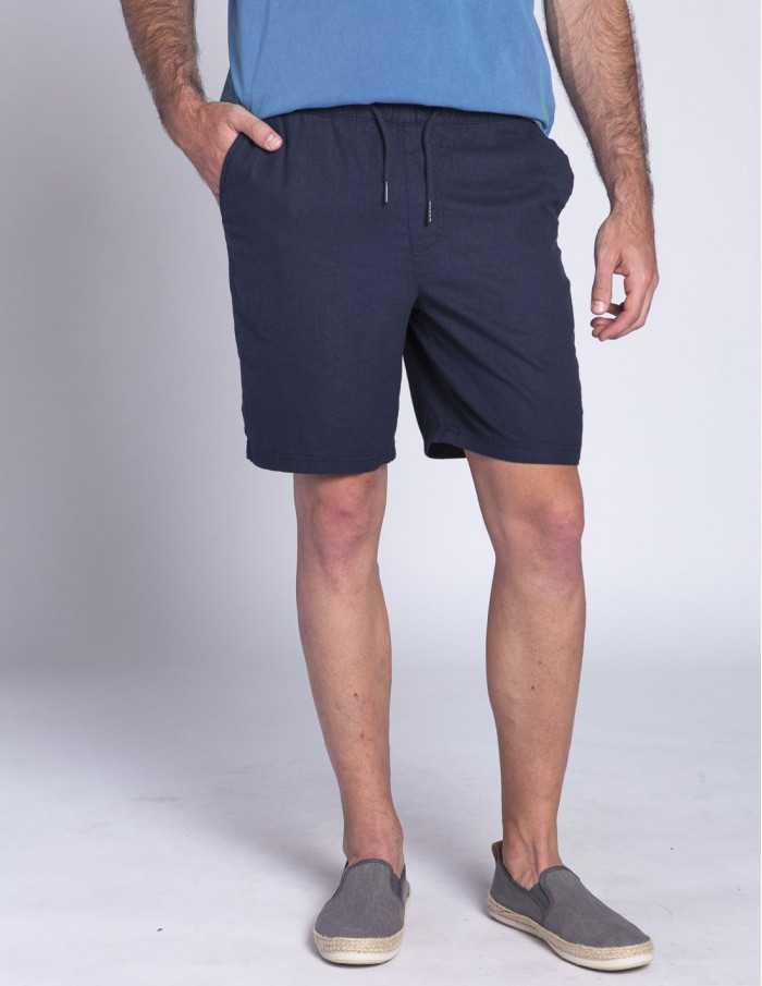 Comprar Pantalón corto lino azul Aurelius de Solid en Sommes Demode