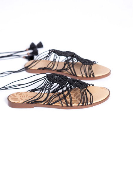 sandalias tiras elasticas negras maria mustang sommes demode zaragoza