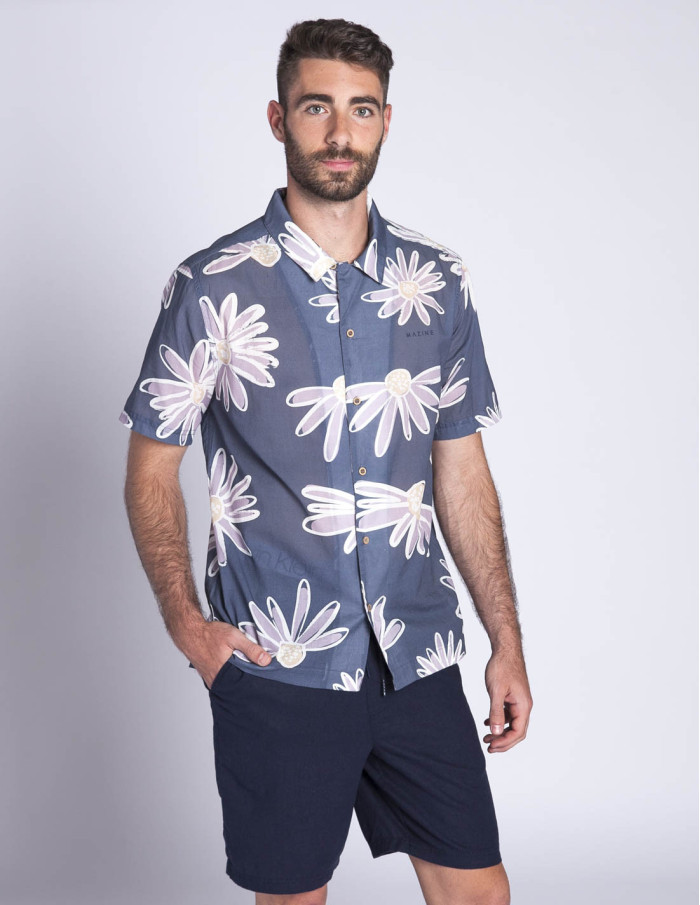 camisa azul margaritas honolulu mazine sommes demode zaragoza