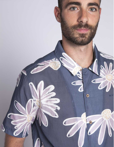 camisa azul margaritas honolulu mazine sommes demode zaragoza