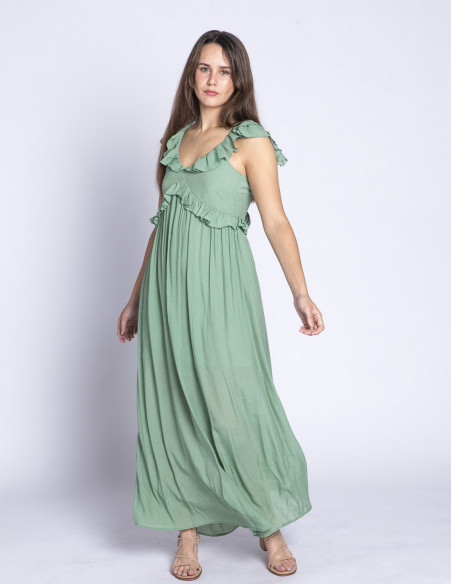 vestido largo verde menta dicte desires sommes demode zaragoza