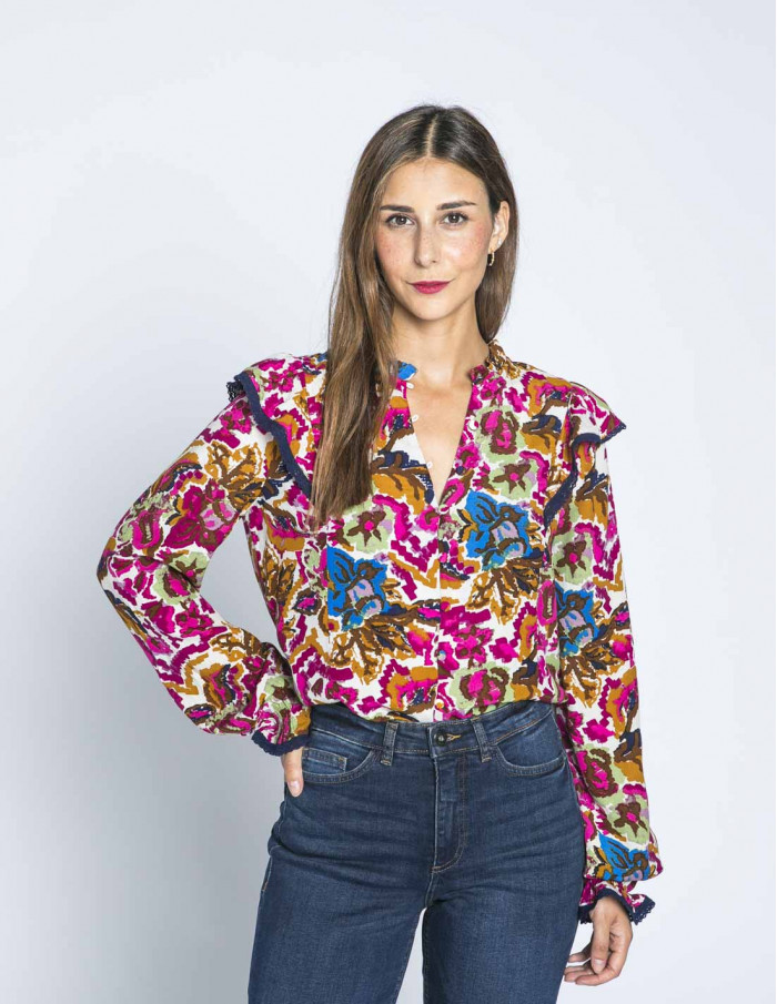 blusa flores y volantes wonder atelier reve sommes demode zaragoza