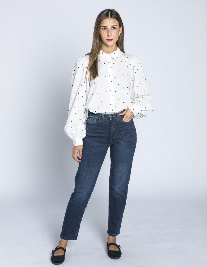 jeans twiggy raven dark blue ichi sommes demode zaragoza