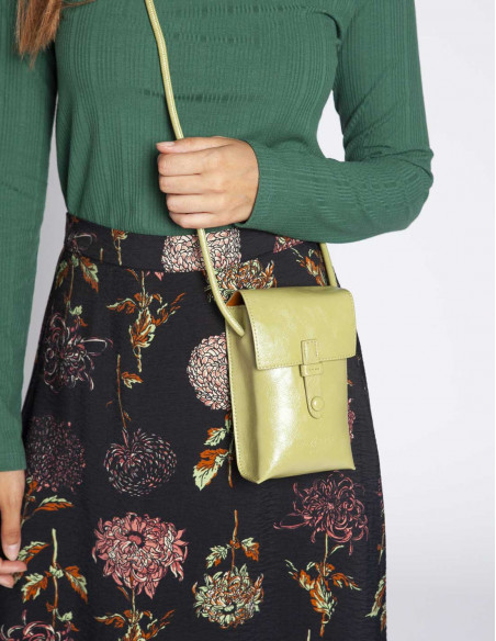 bolso bandolera movil verde claro nice things sommes demode online