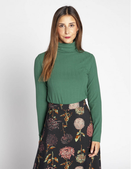 top canale cuello alto verde nice things sommes demode online
